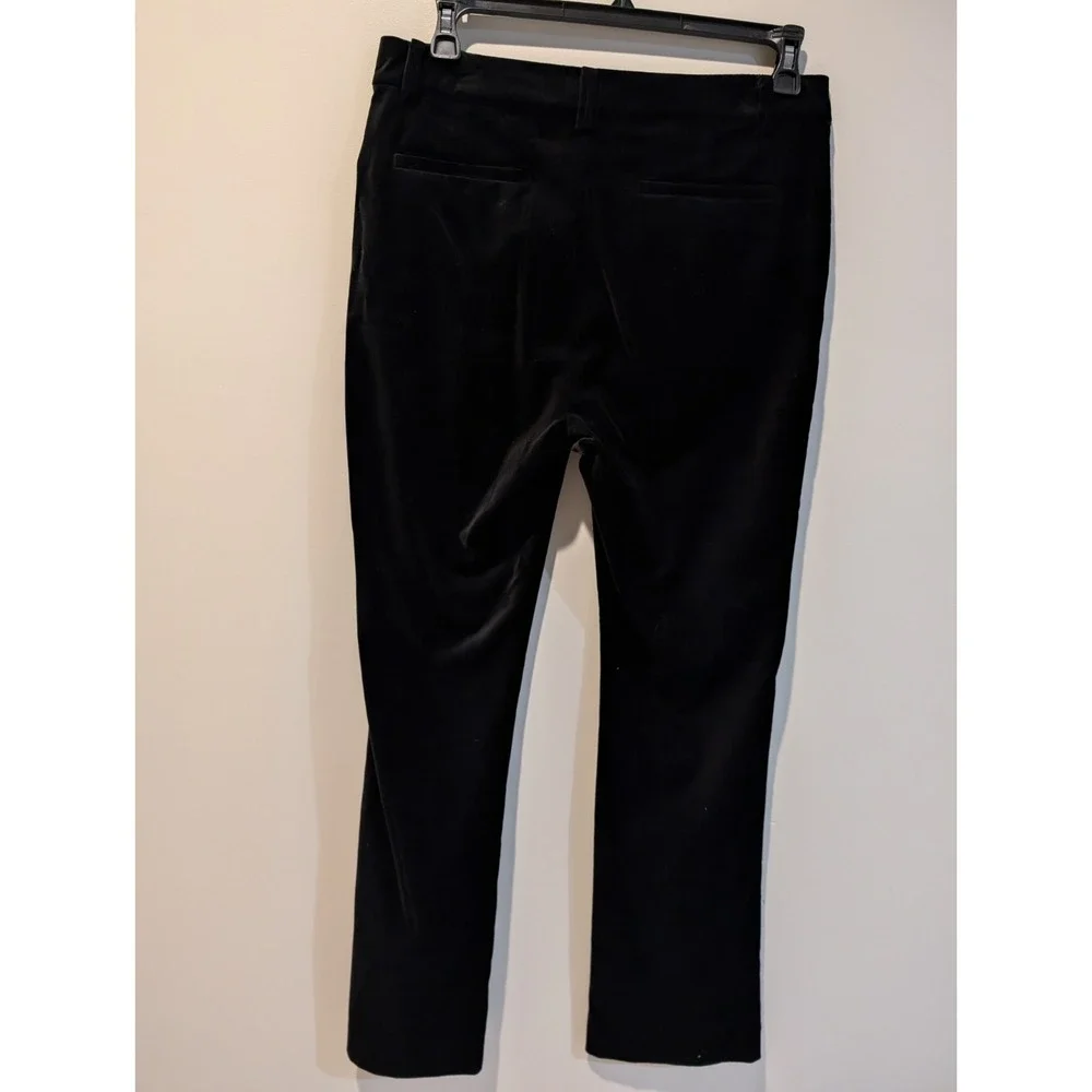 Lauren Ralph Lauren‎ Black Label High Rise Stretch Velvet  Trouser SIZE 4 Black - Picture 6 of 16